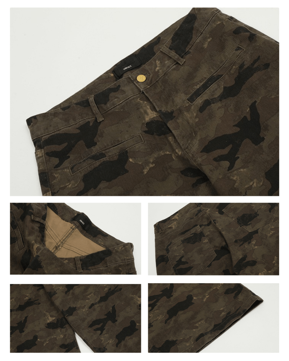 Osaka Camo Wide Pants - Revivo Avenue