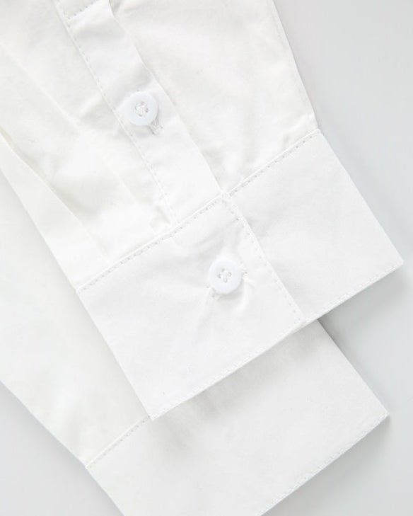 Ouswe Boxy Cropped Cotton Poplin Shirt - Revivo Avenue