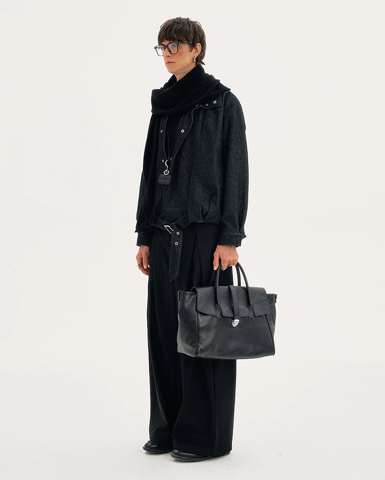 Raw Belted Jacket - Revivo Avenue