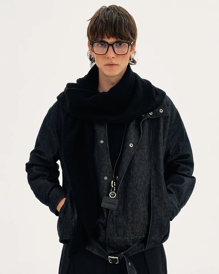 Raw Belted Jacket - Revivo Avenue