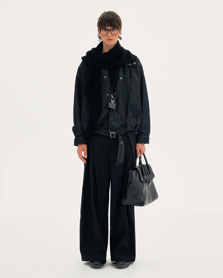 Raw Belted Jacket - Revivo Avenue