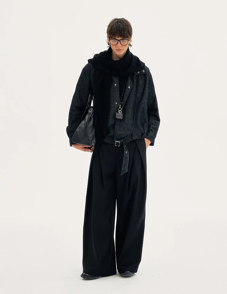 Raw Belted Jacket - Revivo Avenue