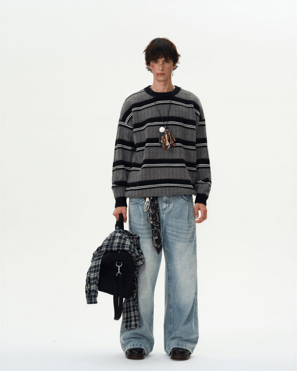 Saint - Antoine Stripe Sweater - Revivo Avenue