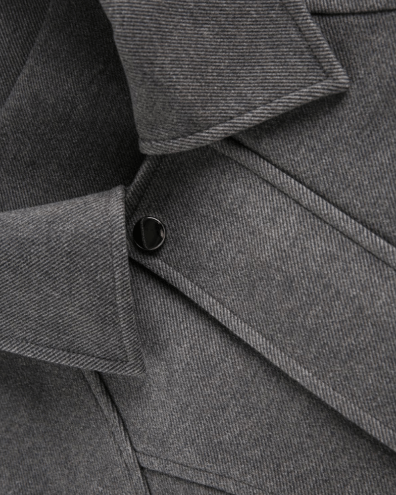 Structured Cotton Bomber Jacket - Revivo Avenue