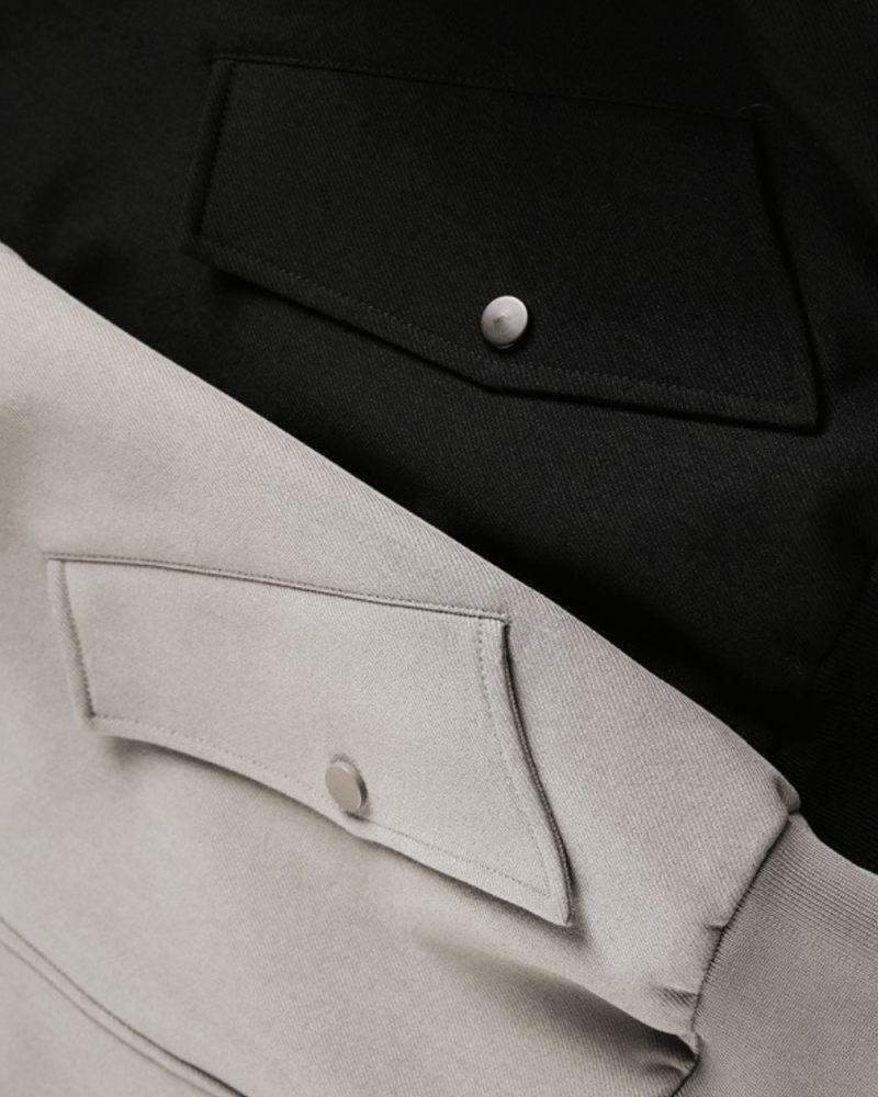 Structured Twill Bomber Jacket - Revivo Avenue