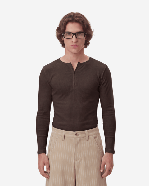 Tobacco Road Fine Rib Henley