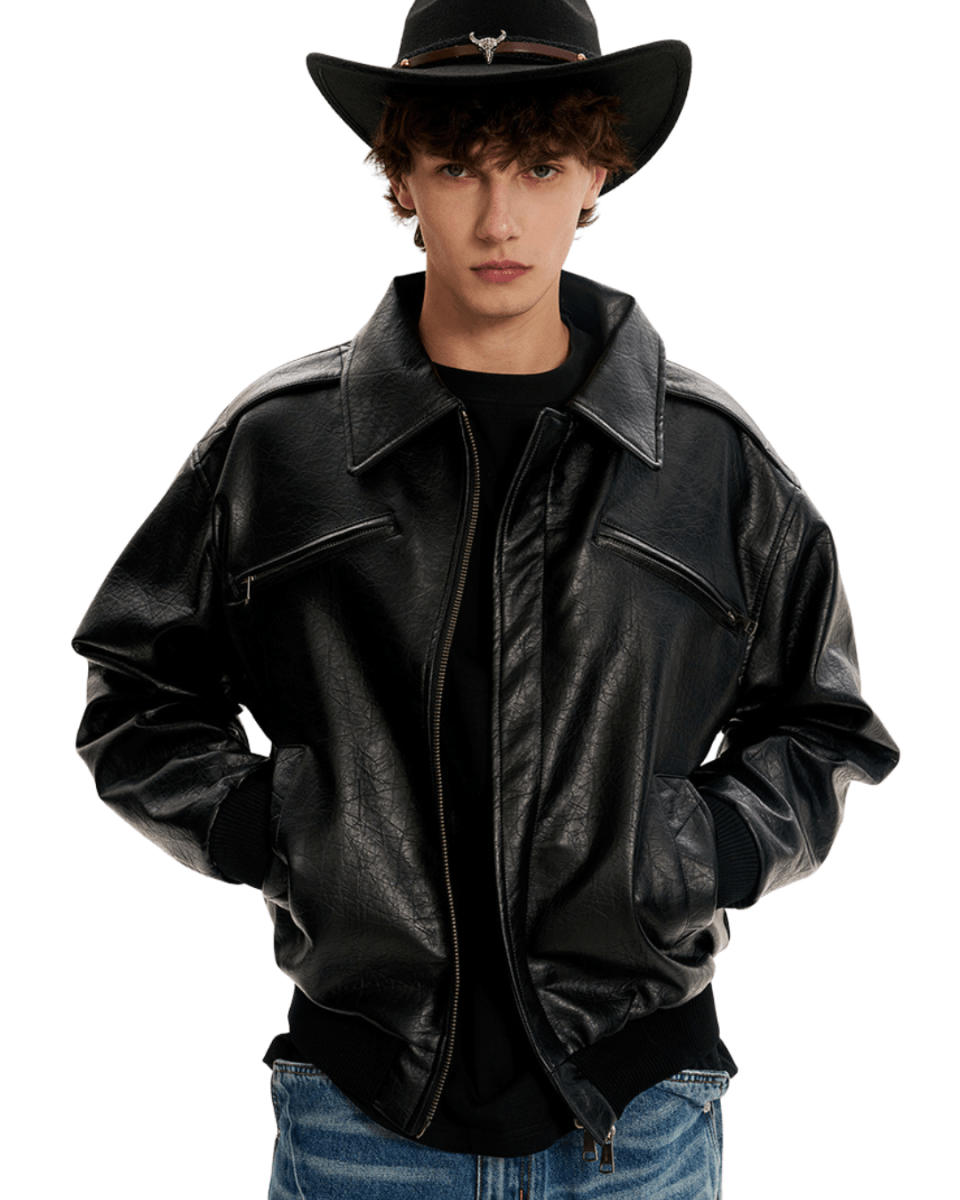 Vault Faux Leather Jacket - Revivo Avenue