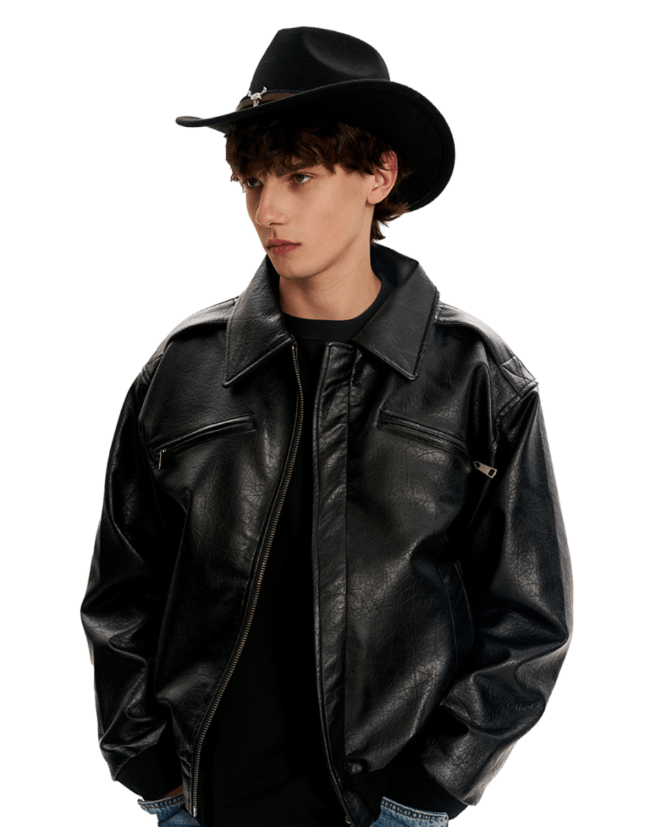 Vault Faux Leather Jacket - Revivo Avenue