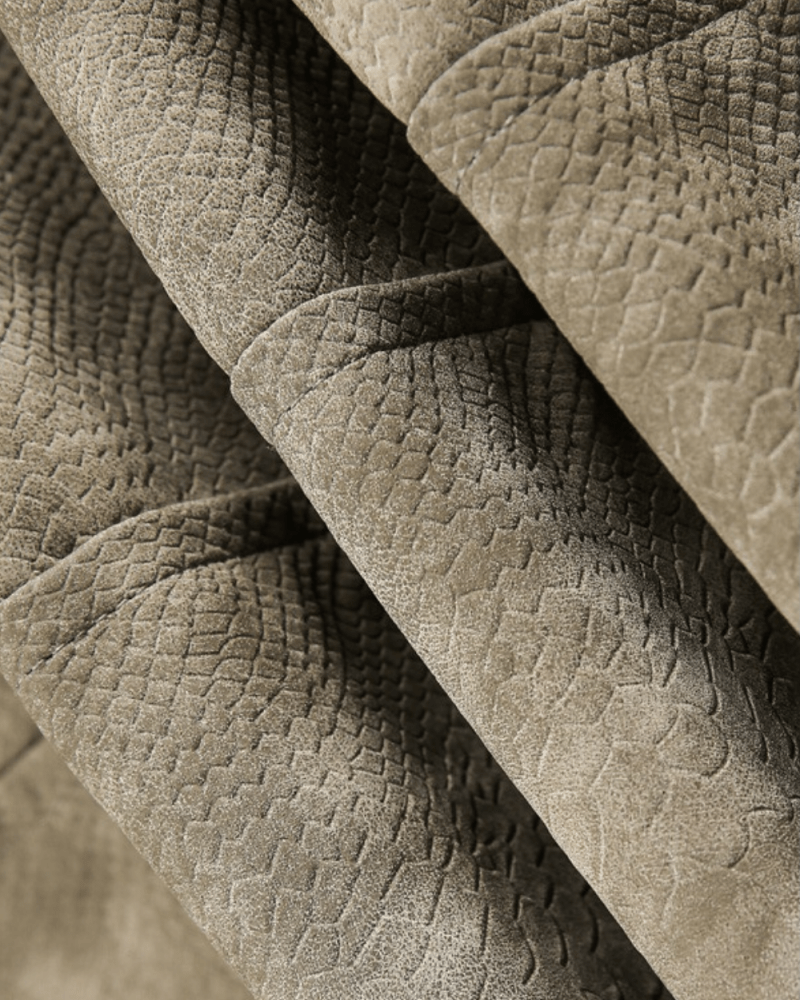 Vintage Python Faux Leather Jacket - Revivo Avenue