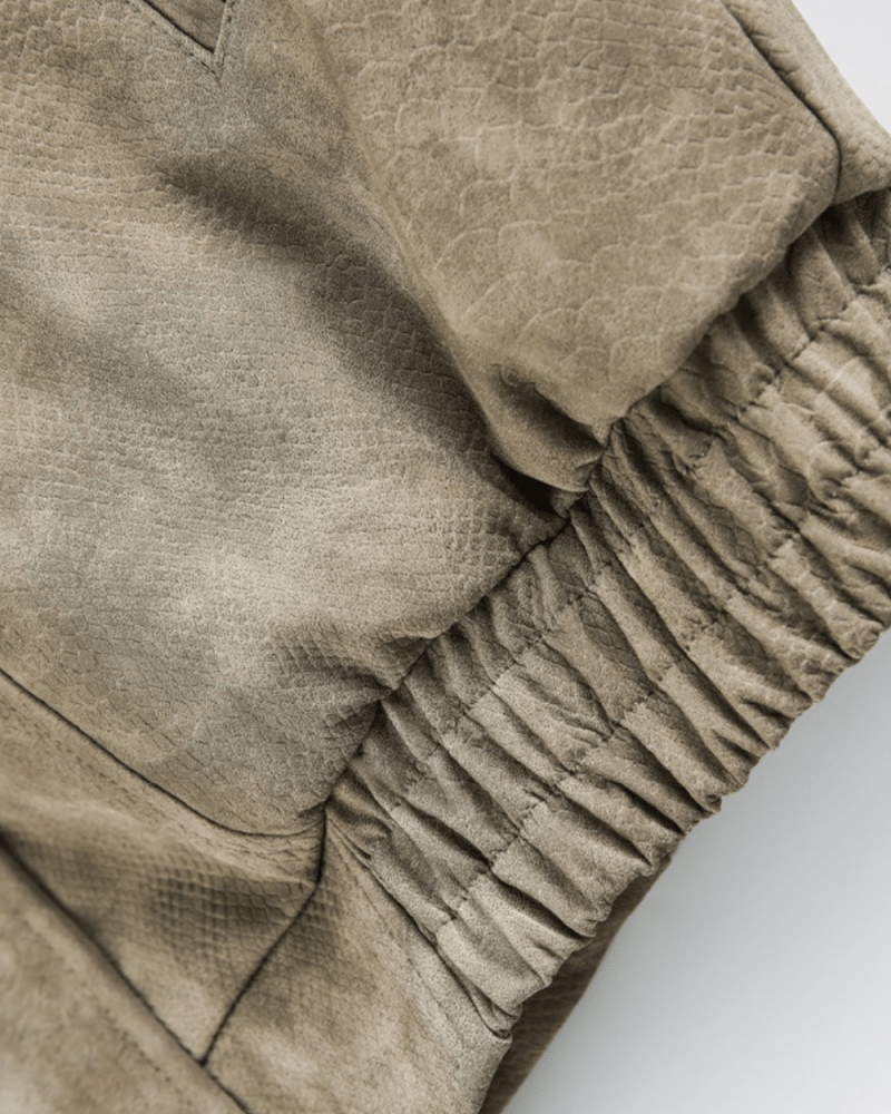 Vintage Python Faux Leather Jacket - Revivo Avenue